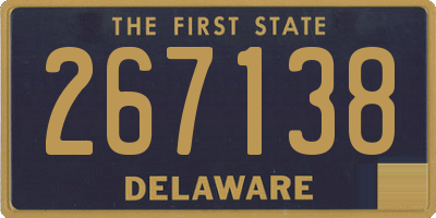 DE license plate 267138