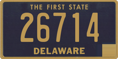 DE license plate 26714
