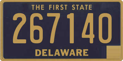 DE license plate 267140