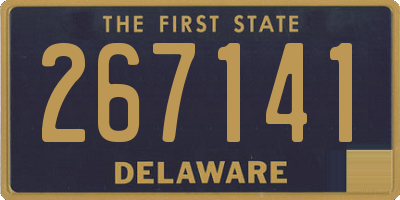 DE license plate 267141