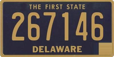 DE license plate 267146