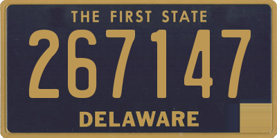 DE license plate 267147