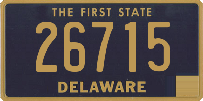 DE license plate 26715