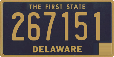 DE license plate 267151