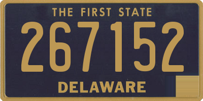 DE license plate 267152