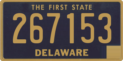 DE license plate 267153