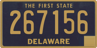 DE license plate 267156