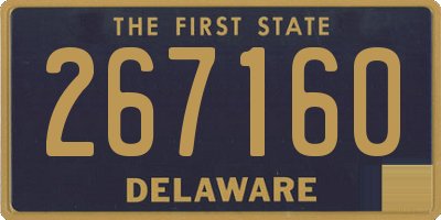 DE license plate 267160