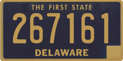 DE license plate 267161