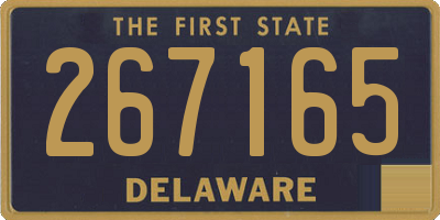 DE license plate 267165