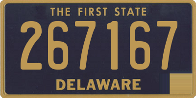 DE license plate 267167