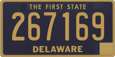 DE license plate 267169