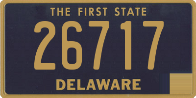 DE license plate 26717