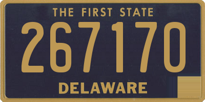 DE license plate 267170