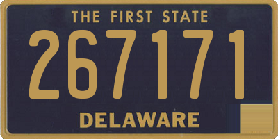 DE license plate 267171