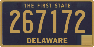 DE license plate 267172
