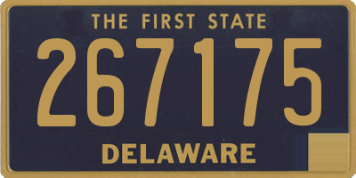 DE license plate 267175