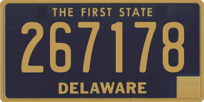 DE license plate 267178