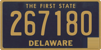 DE license plate 267180