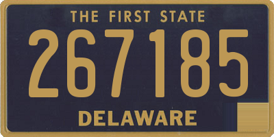 DE license plate 267185