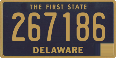 DE license plate 267186