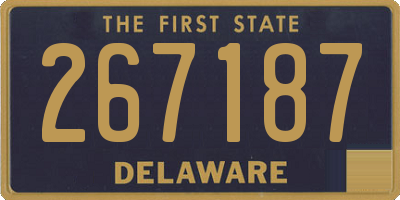 DE license plate 267187