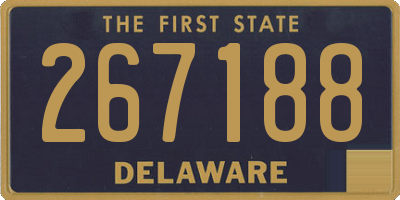 DE license plate 267188