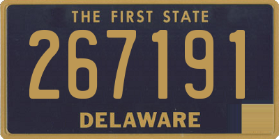 DE license plate 267191