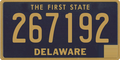 DE license plate 267192