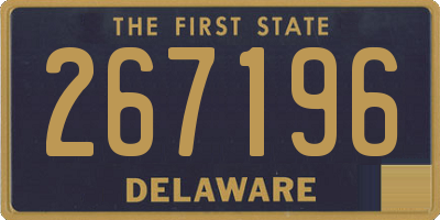 DE license plate 267196