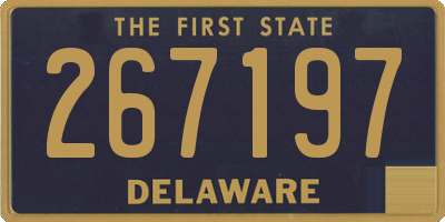 DE license plate 267197