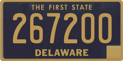 DE license plate 267200