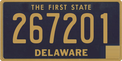 DE license plate 267201