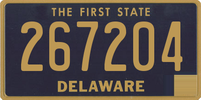 DE license plate 267204