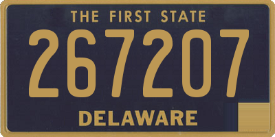 DE license plate 267207