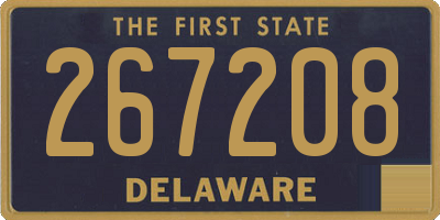 DE license plate 267208