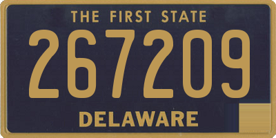DE license plate 267209