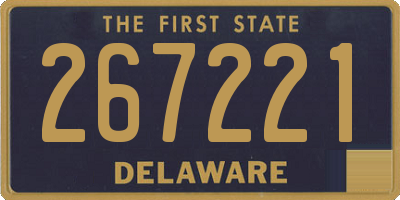 DE license plate 267221