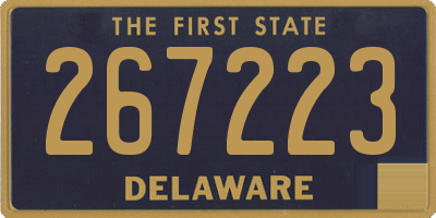 DE license plate 267223