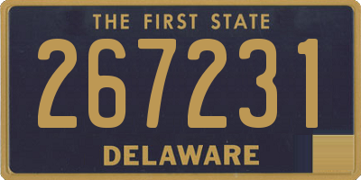 DE license plate 267231