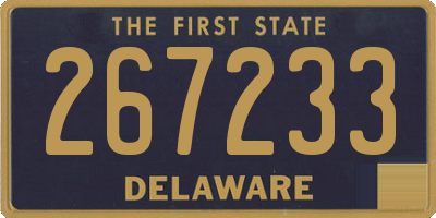 DE license plate 267233