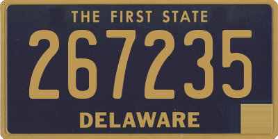DE license plate 267235