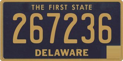 DE license plate 267236
