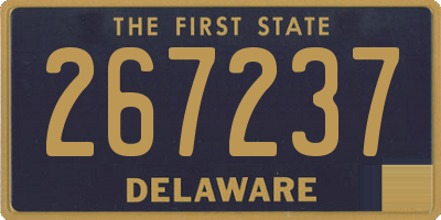 DE license plate 267237