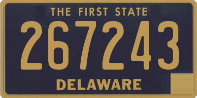 DE license plate 267243