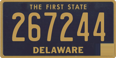 DE license plate 267244