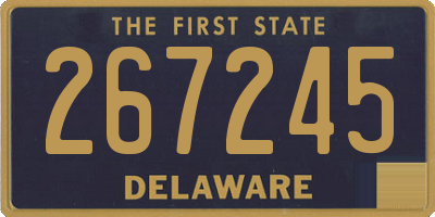 DE license plate 267245