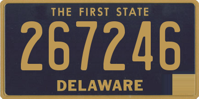 DE license plate 267246