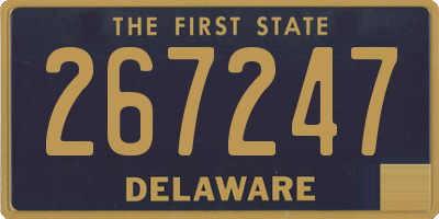 DE license plate 267247