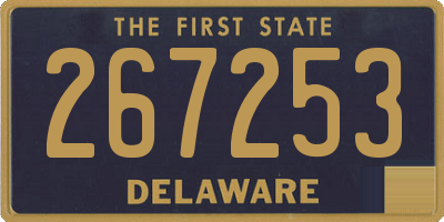 DE license plate 267253